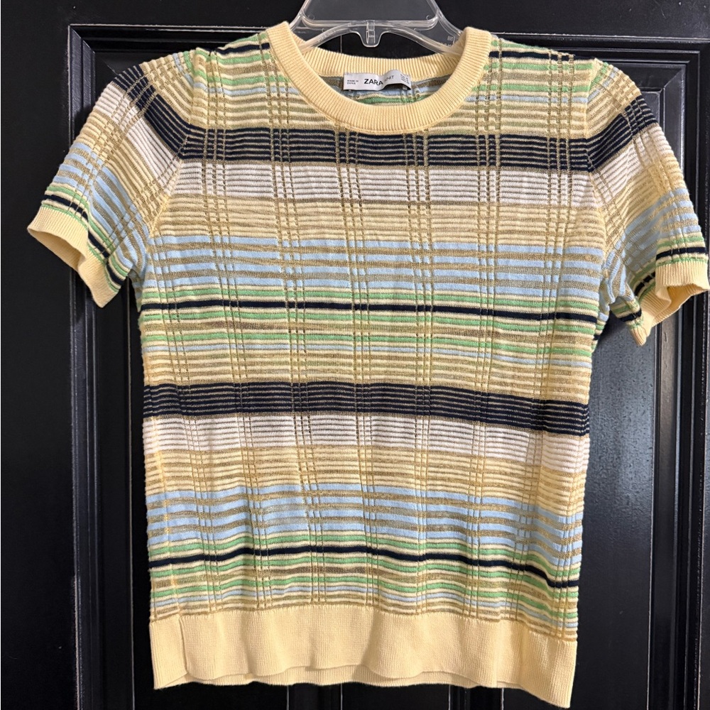 Zara Multicolor Striped Top women’s small